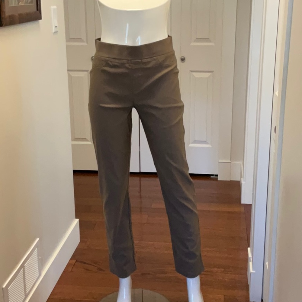 JOSEPH RIBKOFF Women’s Classic Tan Straight Stretch Pants Size 8